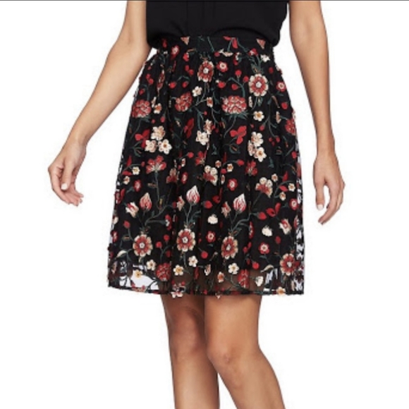 CeCe Dresses & Skirts - Final 🏷️⬇️🎃 NWT CeCe Plus Size Embroidered/Sequin Organza Skirt